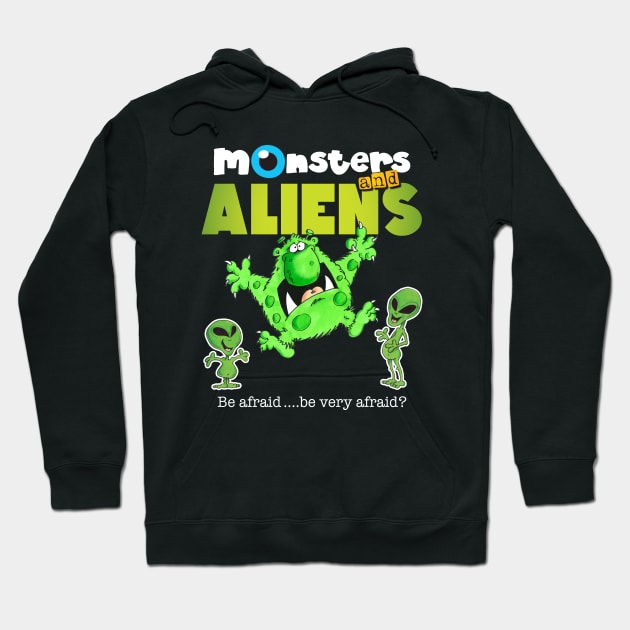 Monsters & Aliens V1 Hoodie by brendanjohnson